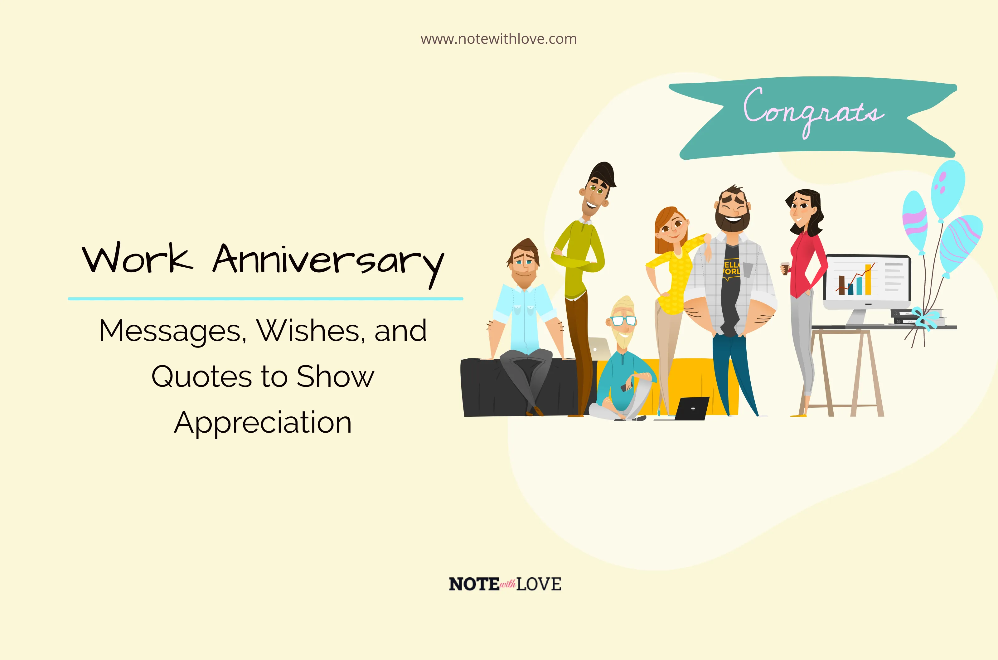 Work Anniversary Messages, Wishes, and Quotes to Show Appreciation