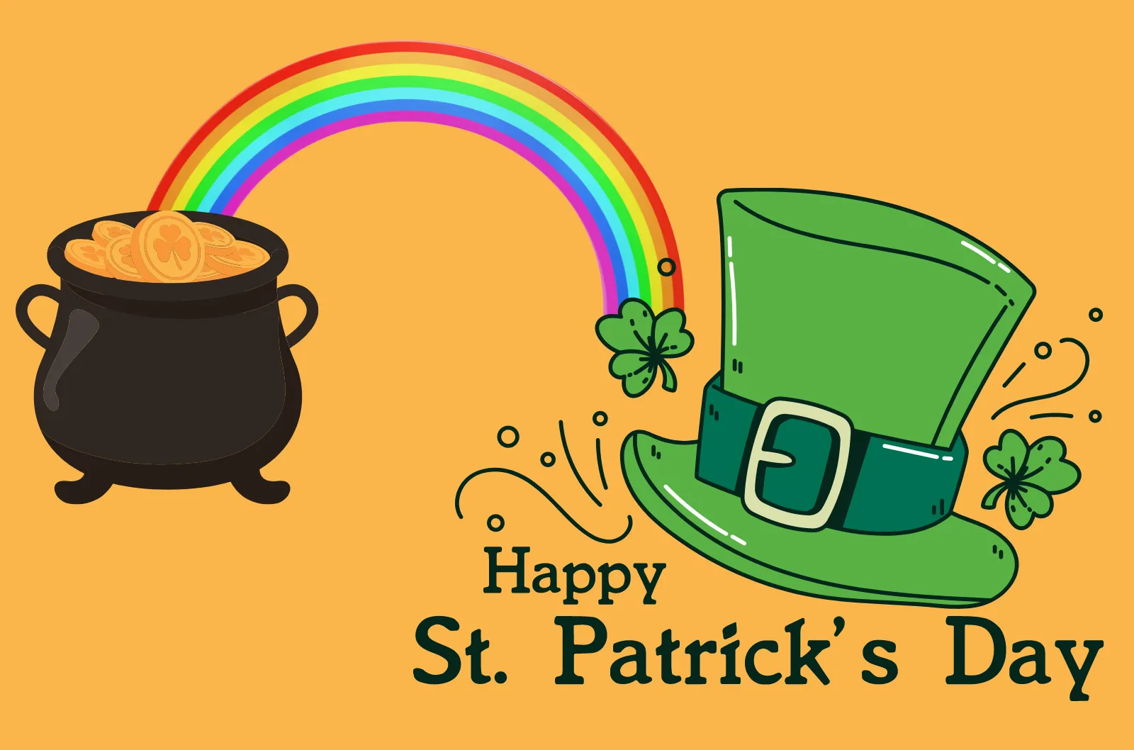 St. Patrick's day traditions banner