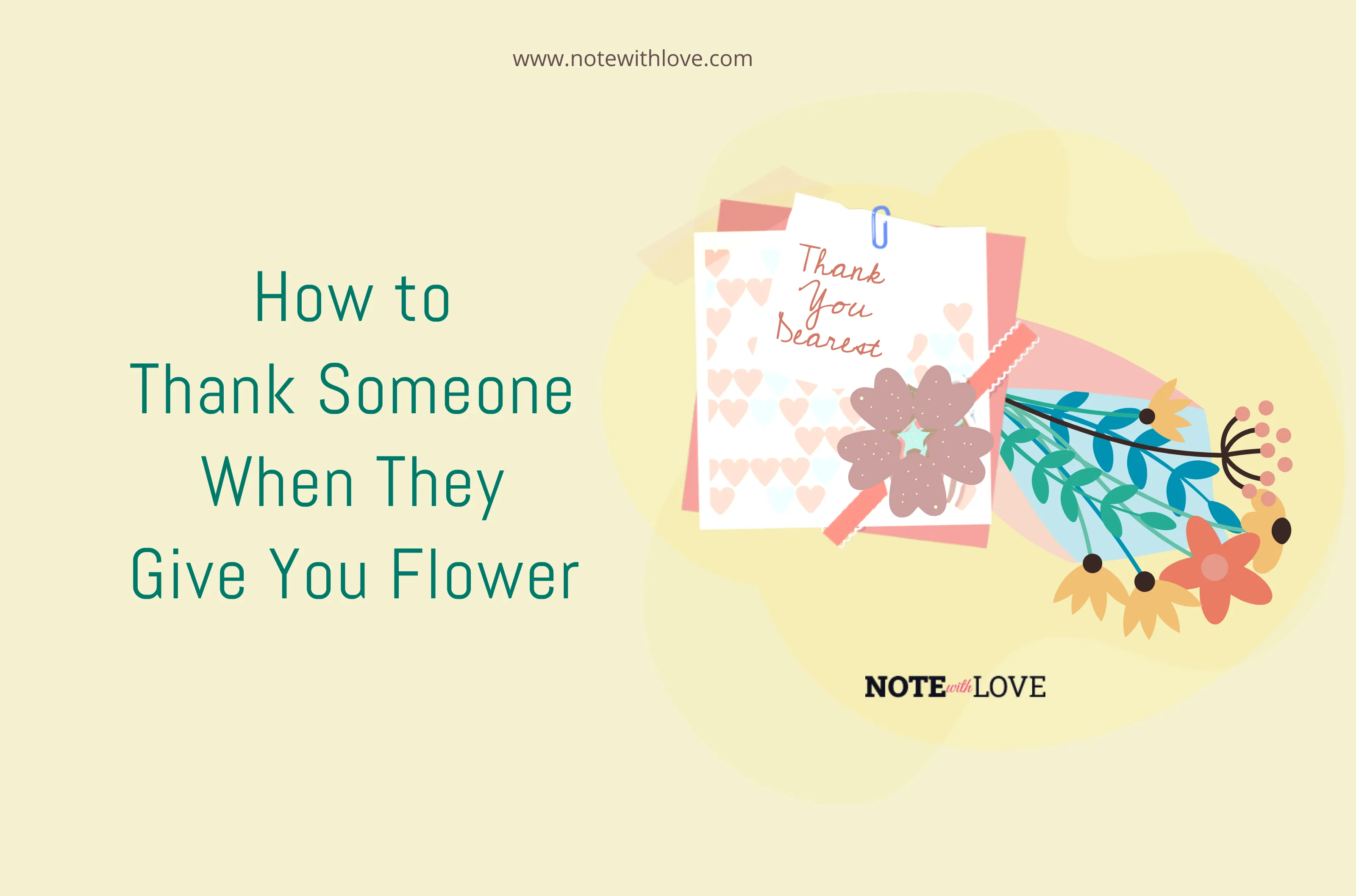 How to Thank Someone When They Give You Flowers