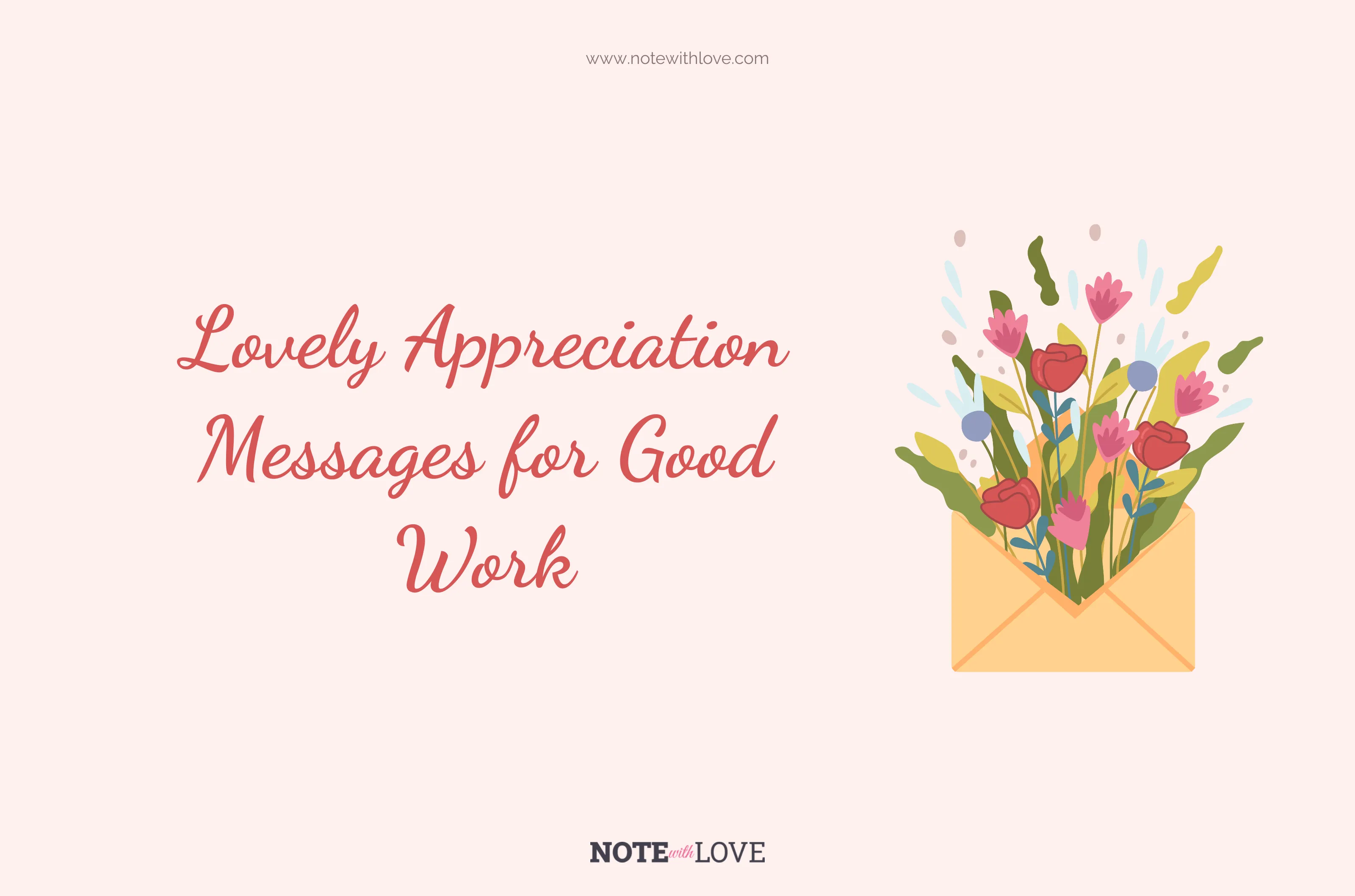 Lovely Appreciation Messages for Good Work